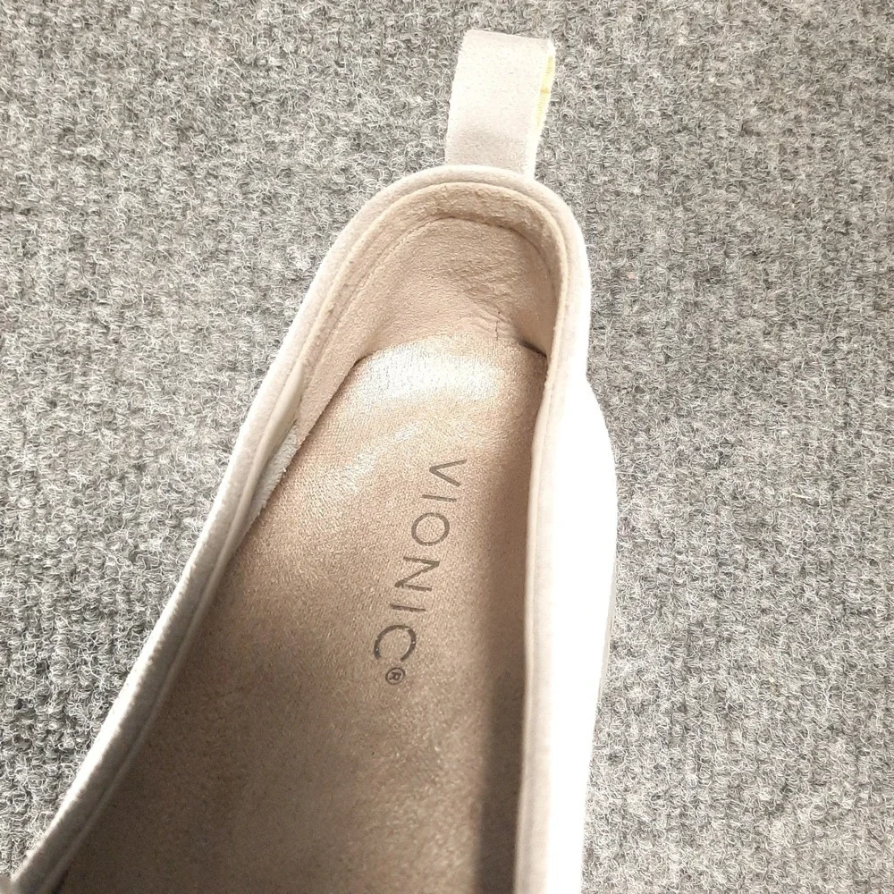 Vionic Uptown Women's 11 Leather Loafers – Orthotic Arch Support VIO MOTION Gray - Picture 13 of 16